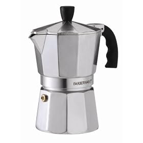 Farberware Cast Aluminum 3-Cup Stovetop Espresso Maker by Evco International