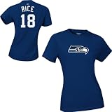 Reebok Seattle Seahawks Sidney Rice Women's Name and Number T-Shirt Large