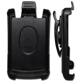 Blackberry Curve 8310 Swivel Rotating Belt Clip Cell Phone Holster - Black Hard Plastic Holster Clip