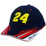 HAT CAP JEFF GORDON 24 NASCAR RACING DU PONT MOTORSPORTS HENDRICK NAVY BLUE RED