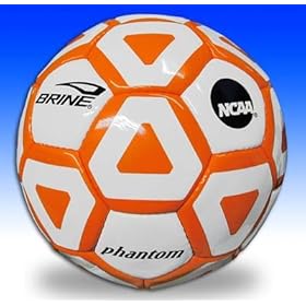 BRINE BC145 ORANGE/WHITE SIZE 5 PHANTOM SOCCERBALL NFHS/NCAA
