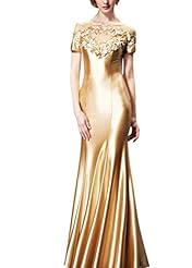 A-line Cocktail Floor Length Beaded Natural   Waistline Satin/Silk Sleeveless Tank Scoop Neck Evening Dress/Homecoming Dress/Prom Dress/Wedding Party Dress 