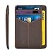 Ebax Slim Wallet Leather Minimalist Front Pocket Card Holder (One Size, Vintage Leather)