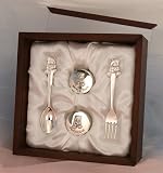 Rosewood Memory Box Set with Fork, Spoon and 1st Tooth & Curl