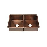 World Imports Belle Foret K2KITORB Double Bowl Kitchen Sink, Oil Rubbed Bronze
