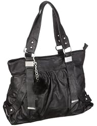 Rieker H1393-00 Tasche, Damen Henkeltaschen, 42x26x11 cm (B x H x T)