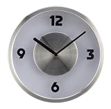 Adesso Infinity Small Wall Clock, Steel/Glass