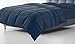Clara Clark Comforter - All Season Down Alternative Bedding Comforter/Duvet Insert, Ultra Soft, Box Stitched. Queen Size, Navy