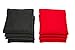Weather Resistant Cornhole Bags (Set of 8) by SC Cornhole (Red/Black)