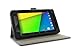 rooCASE Google Nexus 7 2013 FHD Case - (2nd Gen 2013 Model) Dual-View Multi-angle Stand Cover - BLACK (With Auto Wake / Sleep Cover)