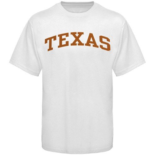 Texas Longhorns White Vertical Arch T-shirt
