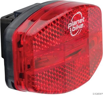 Buy Planet Bike 3018-1 Rack Blinky 5- 5 LED Tail Light with Rack Mount and Batteries by Planet Bike
