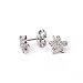 14KWG Diamond Star Earrings
