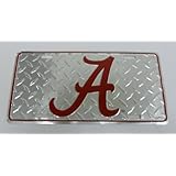 NCAA Alabama Crimson Tide Diamond Plate Car Tag