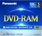 #1 Panasonic DVD-RAMS (LM-AF120LU5) 10 Packs of 5 Pack DVD-RAMS, A Total of 50 DVD-RAMS