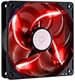Cooler Master R4-L2R-20AR-R1 Sickleflow "120mm, Quiet Case Fan / Cooler Fan" Black with Red LED