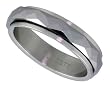 Tungsten Carbide 3/16 ( 5mm ) Faceted Spinner Ring