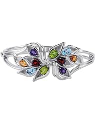 Multi-gemstone Bracelet in Sterling Silver