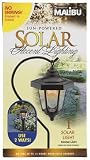 Malibu Solar Plastic Carriage Landscape Light with Amber LED, Black #LZ4H