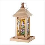 HUMMINGBIRD STAINED GLASS FEEDER