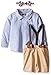 Mud Pie Baby Suspender 2-Piece Short Set, Multi, 9-12 Months