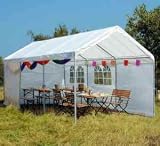 Siena Garden Partyzelt 4x8 Stahlrohrgestell verzinkt, ohne Seitenteile