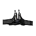 Pawtitas Reflective Dog Harness Small Black 5/8 Inch