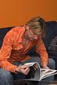 Orange: Men's Long Sleeve Fitted Clubbing Shirt, Prints, 100% Cotton, with Details