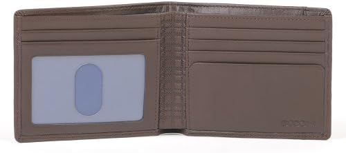 Boconi Collins Calf Billfold (Espresso w/ cool blue)
