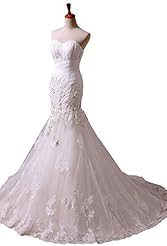 Strapless Mermaid Sweetheart Lace-Up   Ball Gown Quinceanera Dress 