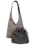 K2L&D2 SUN MochaChino of Katty TESAGE tote bags, comes with Purse Insert (Drawstirng Organizer), Sunbrella (Water-proof), Hobo Style