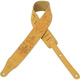 Levy's MN26PNH 2-1/2' Nubuck Leather Christian Guitar Strap, Dove