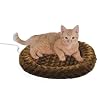 K&H Thermo-Kitty Fashion Splash Heated Cat Mat, Mocha
