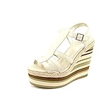 UPC 784239000627 product image for Pelle Moda Yang Womens Size 8 Nude Suede Wedge Sandals Shoes | upcitemdb.com