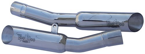 VooDoo Industries VEZX14K8P Polished Dual Exhaust for Kawasaki ZX-14 R