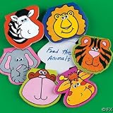 12 Safari Animal Jungle Zoo Notepads