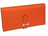 【HERMES】 エルメス 小銭入れ付 二つ折り 長財布 ベアン エプソン ORANGE オレンジ 038671CK [並行輸入品]