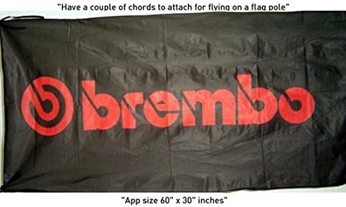 NEW Brembo Flag Banner Tunning Racing Team 30x60 Inches Sign Wheels Pedals Shoes