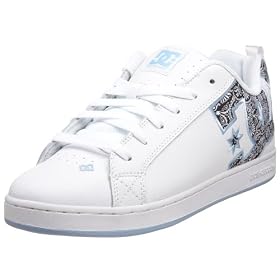 DC Shoes Womens Court Graffik SE Ladies White/C Blue/Black D0301043 6 UK