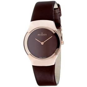 Skagen - 582SRLM - Montre Femme - Quartz - Analogique - Bracelet cuir Marron