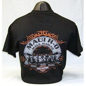 Maui Harley-Davidson Block Streak Black T-Shirt