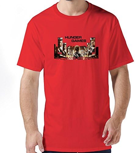 Haoyuntixu Men's The Hunger Games Mockingjay Part 2 T Shirts X-Large Red