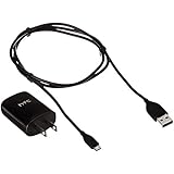 HTC Travel Adapter with Micro USB Data Cable for Smartphones - Non-Retail Packaging - Black