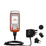 International Wall / AC Charger for the Sony Ericsson W600 W600i - Gomadic Brand w/ TipExchange Technology