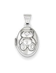 Sterling Silver Teddy Bear Locket