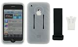 Apple iPhone 3G Clear Silicone Skin Case Cover Kit with Screen Protector - Belt Clip and Armband (Not Compatible wth 1st Generation iPhone)