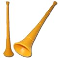 1 x Afrika Tr�te mit Vuvuzela Sound!Einteilig! GOLD-GELB EM Deutschland Fanartikel
