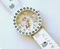 Hello Kitty Watch - WHITE Leatherette Strap