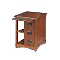 Mission Magazine Cabinet Table - Oak