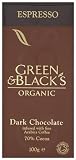 Green and Black's Organic Dark Chocolate Espresso 100 g (Pack of 5)